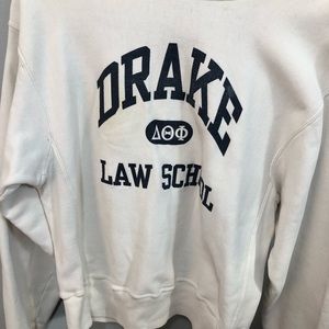 Thrifted Drake Law School crewneck